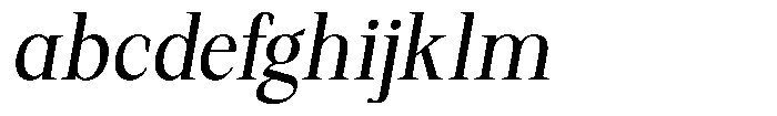 Regante Semi Condensed Slant FONT
