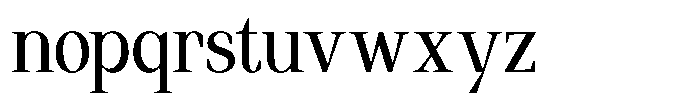 Regante Semi Condensed Font LOWERCASE