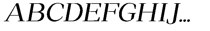 Regante Semi Expanded Slant Font UPPERCASE