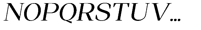 Regante Semi Expanded Slant Font UPPERCASE