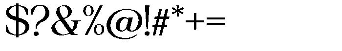 Regante Semi Expanded Font OTHER CHARS