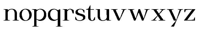 Regante Semi Expanded Font LOWERCASE