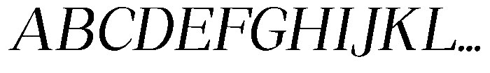 Regante Slant Font UPPERCASE