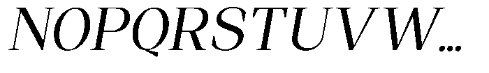 Regante Slant Font UPPERCASE