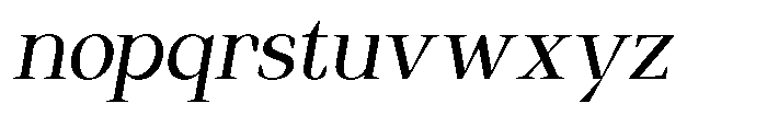 Regante Slant Font LOWERCASE