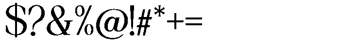 Regante Variable Font OTHER CHARS