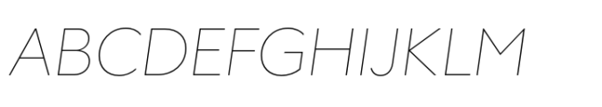 Regards Hairline Italic Font UPPERCASE