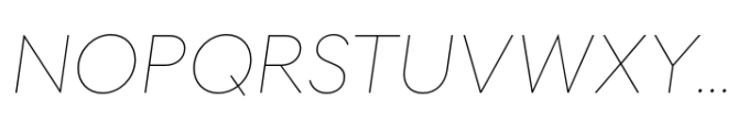 Regards Hairline Italic Font UPPERCASE