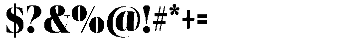 Regaris Extra Bold Condensed Font OTHER CHARS