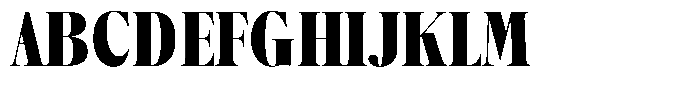 Regaris Extra Bold Condensed Font UPPERCASE