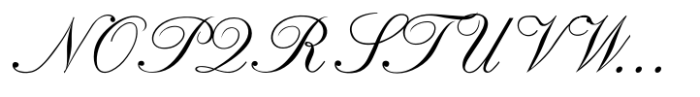 Regency Script Font UPPERCASE