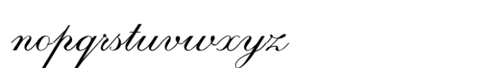 Regency Script Font LOWERCASE