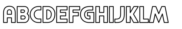 Regeneration Levels Outline Font UPPERCASE