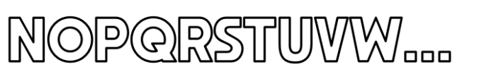 Regeneration Levels Outline Font UPPERCASE