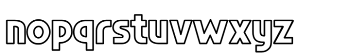 Regeneration Levels Outline Font LOWERCASE