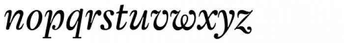 Regent Pro Italic Font LOWERCASE