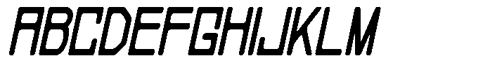 Regglid Sans Black Slanted Condensed Font UPPERCASE