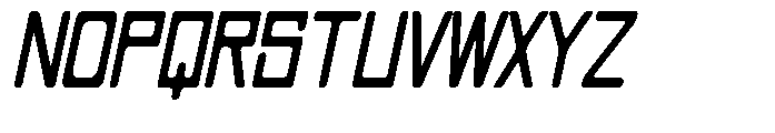 Regglid Sans Black Slanted Condensed Font UPPERCASE