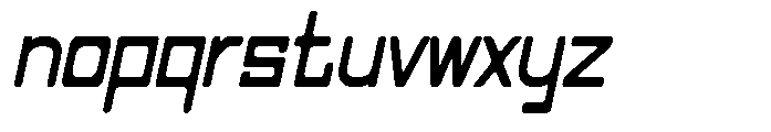 Regglid Sans Black Slanted Condensed Font LOWERCASE