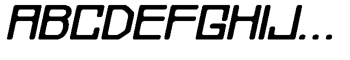Regglid Sans Black Slanted Expanded Font UPPERCASE