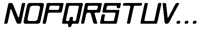 Regglid Sans Black Slanted Expanded Font UPPERCASE
