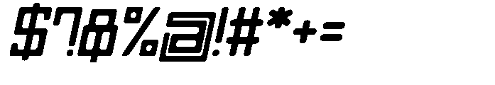 Regglid Sans Black Slanted Font OTHER CHARS