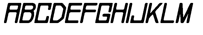 Regglid Sans Black Slanted Font UPPERCASE