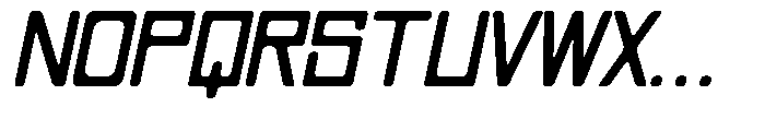 Regglid Sans Black Slanted Font UPPERCASE