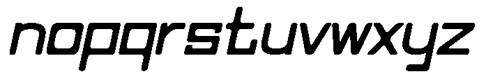 Regglid Sans Black Slanted Font LOWERCASE
