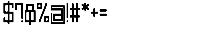 Regglid Sans Bold Condensed Font OTHER CHARS