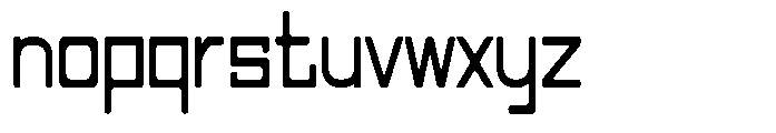 Regglid Sans Bold Condensed Font LOWERCASE