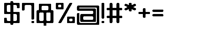 Regglid Sans Bold Expanded Font OTHER CHARS