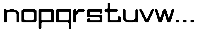 Regglid Sans Bold Expanded Font LOWERCASE
