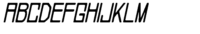 Regglid Sans Bold Slanted Condensed Font UPPERCASE