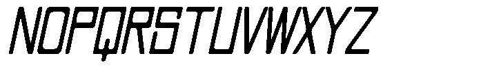 Regglid Sans Bold Slanted Condensed Font UPPERCASE