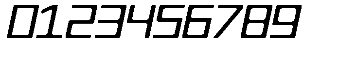 Regglid Sans Bold Slanted Expanded Font OTHER CHARS