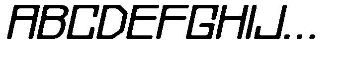 Regglid Sans Bold Slanted Expanded Font UPPERCASE