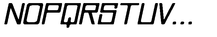 Regglid Sans Bold Slanted Expanded Font UPPERCASE