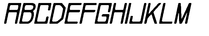Regglid Sans Bold Slanted Font UPPERCASE