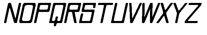 Regglid Sans Bold Slanted Font UPPERCASE