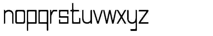 Regglid Sans Condensed Font LOWERCASE