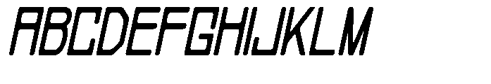 Regglid Sans Extra Bold Slanted Condensed Font UPPERCASE