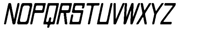 Regglid Sans Extra Bold Slanted Condensed Font UPPERCASE