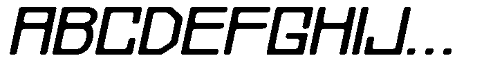Regglid Sans Extra Bold Slanted Expanded Font UPPERCASE