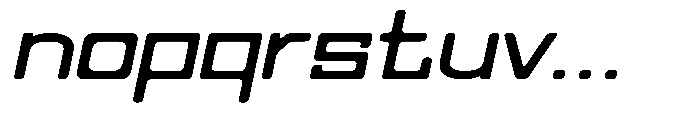 Regglid Sans Extra Bold Slanted Expanded Font LOWERCASE