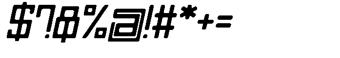 Regglid Sans Extra Bold Slanted Font OTHER CHARS