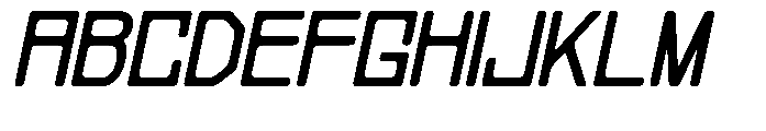 Regglid Sans Extra Bold Slanted Font UPPERCASE