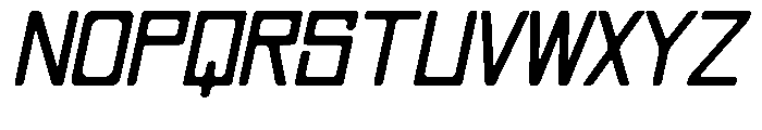 Regglid Sans Extra Bold Slanted Font UPPERCASE