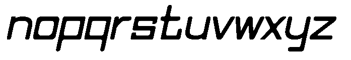 Regglid Sans Extra Bold Slanted Font LOWERCASE