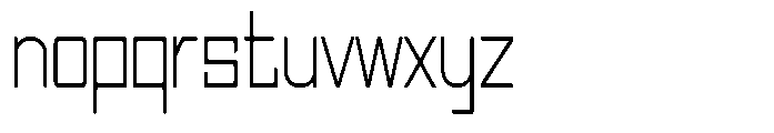 Regglid Sans Extra Light Condensed Font LOWERCASE